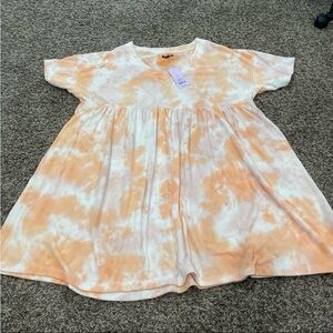 Wild Fable Orange Tie-Dye Dress